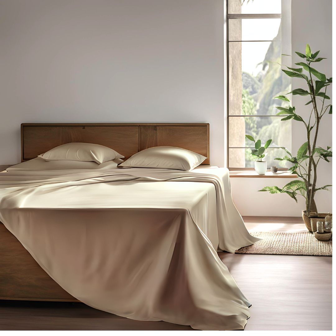 BARE Ø1 1000TC DUVET COVER IN BEIGE