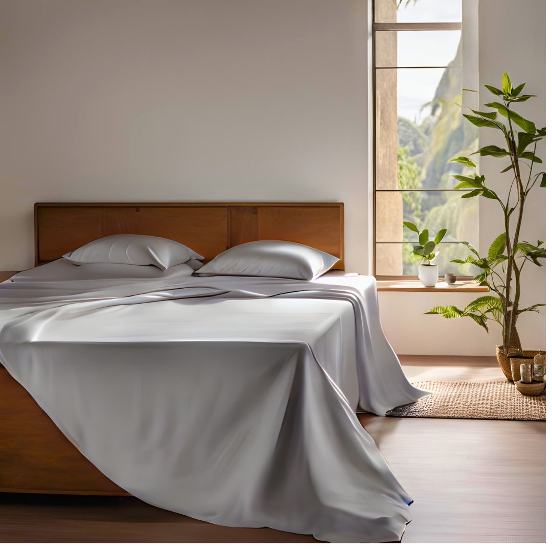 BARE Ø3  - SILVER 1000 THREAD COUNT PLAIN BEDDING SET