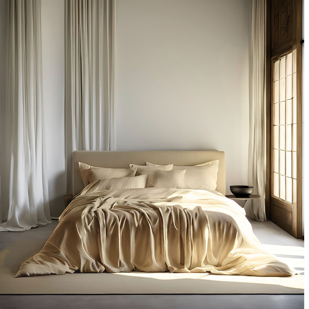 BARE Ø1 1000TC DUVET COVER IN BEIGE